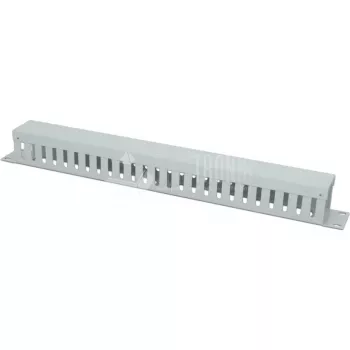 Wirewin KRP 1U 19 inch 1HE kábelvezető panel fedéllel, szürke RAL7035