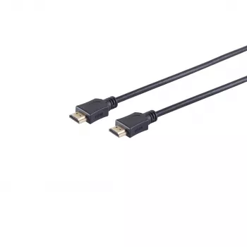 Wentronic 77473-E HDMI kábel, 3 m, 3D, Ethernet, 4K 60 Hz, aranyozott