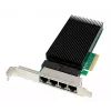 ALLNET ALL0145-4-2.5G-TX PCIe x4 négypontos 2,5 Gigabit szerver hálózati adapter, réz RJ45