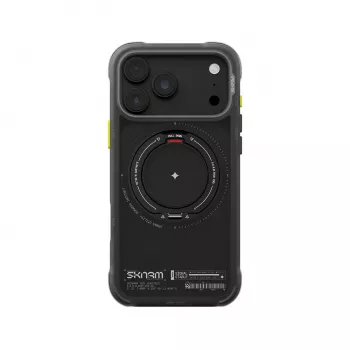 Skinarma Atlas tok iPhone 18 Pro Max / 17 Pro Max készülékhez, MagSafe, forgatható kitámasztó, fekete