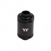 Thermaltake Pacific SF hosszabbító fitting Male-Male CL-W391-CU00MK-A, 30 mm, matt fekete, DIY LCS