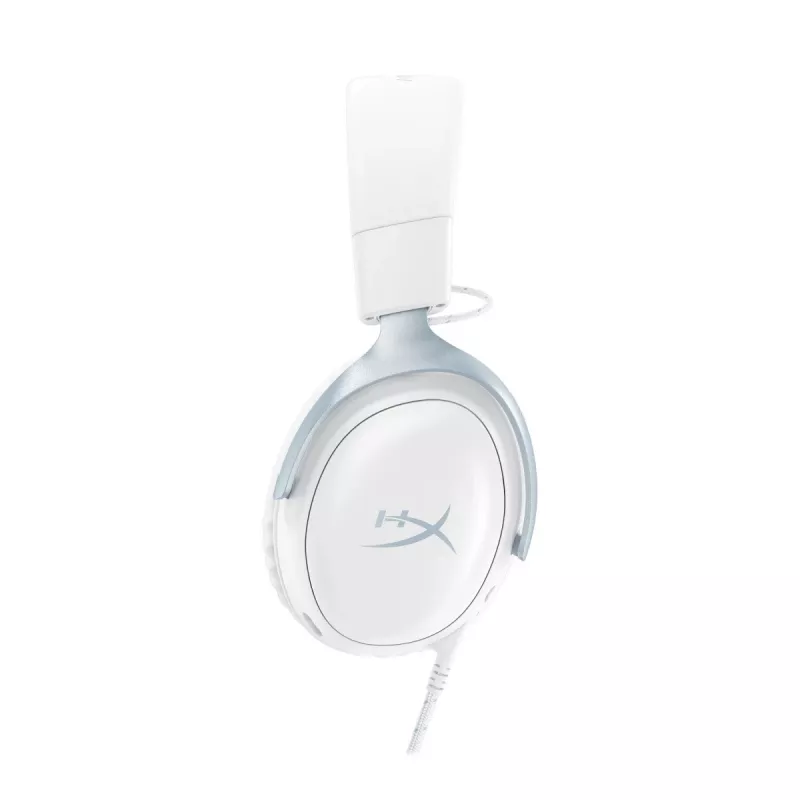 HyperX Cloud III gamer headset, fehér-kék, DF7F1AA