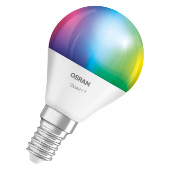 Osram SMART+ MATTER Multicolor Classic P40 okoslámpa, E14, 4,9 W, RGBW, Wi-Fi