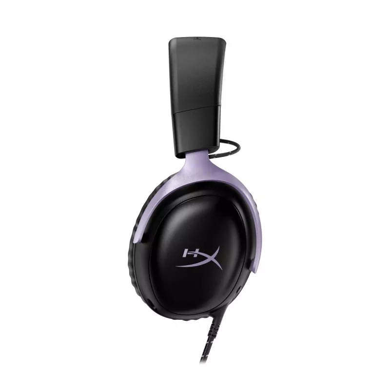 HyperX Cloud III gamer headset, fekete/lavendula