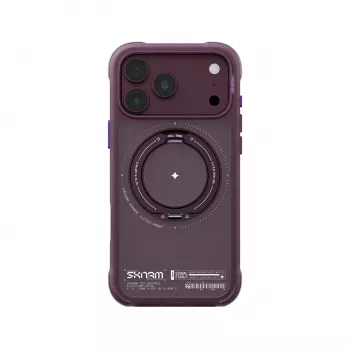 Skinarma Atlas tok MagSafe-dzsel és forgatható kitámasztóval iPhone 18 Pro Max / 17 Pro Max-hoz, bordó