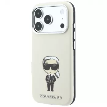 Karl Lagerfeld Smooth Ikonik Sketch MagSafe tok iPhone 18 Pro Max / 17 Pro Max-hoz, bézs