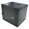 LogiLink W12F64B fali elosztó 48,30 cm (19 inch), egyrészes, 12 HE, feketeszürke (RAL7021), 1,2 mm acél, összeszerelés nélkül
