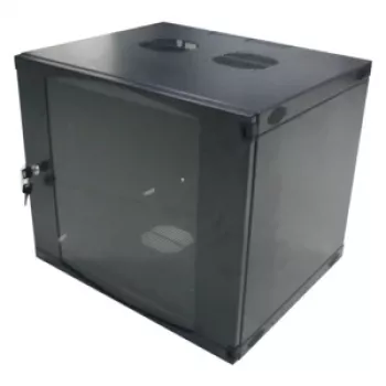 LogiLink W12F64B fali elosztó 48,30 cm (19 inch), egyrészes, 12 HE, feketeszürke (RAL7021), 1,2 mm acél, összeszerelés nélkül