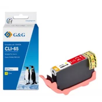 G&G tintapatron kompatibilis Canon CLI-65Y-nal (12,7 ml), sárga