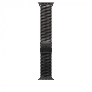 Apple MK0Q4ZM/A Apple Watch Titanium Milanese Loop, 49 mm, Black Titanium, Large