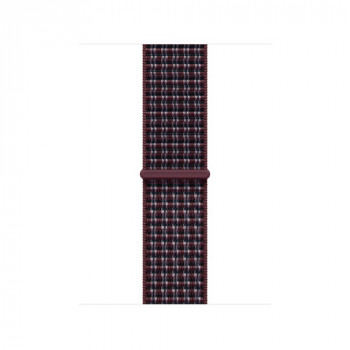 Apple MK7R4ZM/A Sport Loop watch band, 40 mm, Burgundy Plaid