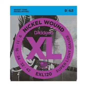 Daddario D'Addario EXL120 Super Light húrok elektromos gitárhoz, 9-42