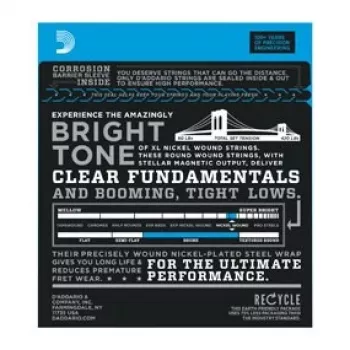 Daddario D'Addario EXL165 húrok elektromos basszusgitárhoz, Regular Light 45–105