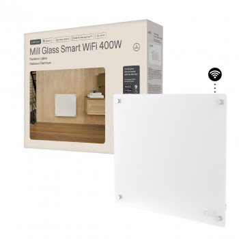 Mill Glass Smart WiFi Gen. 4 GL400WIFI4 panel heater, 400 W, white, IPX4