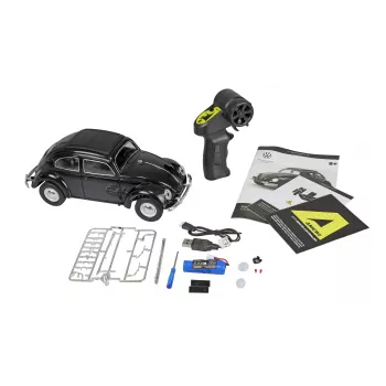 Amewi VW Typ 1 1950 Beetle RC-autó, 1:16, RTR, fekete