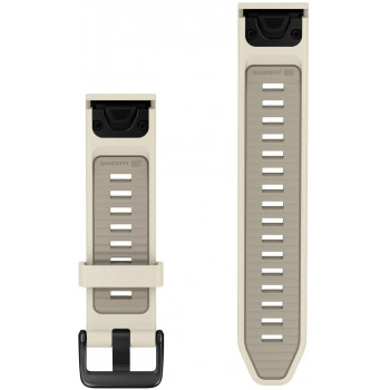 Garmin QuickFit band 20 mm, silicone, Cream / French Gray (010-14506-04)