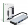 Tech-Protect V2 4 az 1-ben USB-C hub, szürke