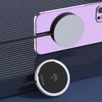 Dudao A12XS 15W MagSafe-kompatibilis vezeték nélküli töltő, fekete