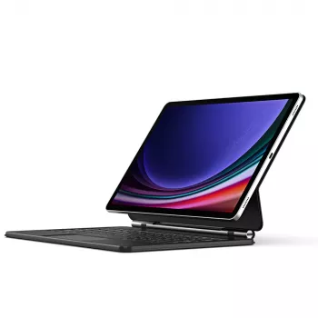 Dux Ducis MK Series tok Bluetooth billentyűzettel Samsung Galaxy Tab S9+ / S8+ / S7+ készülékhez, fekete