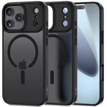 Tech-Protect Magmat MagSafe tok Apple iPhone 17 Pro Max készülékhez, matt fekete