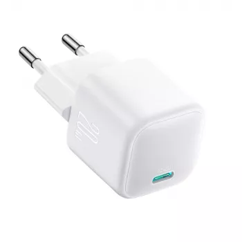Joyroom TCG08 (JR-TCG08) GaN utazó töltő, USB-C, 20W, PD 3.0, QC 3.0, fehér