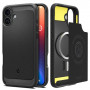 Spigen Rugged Armor Mag MagSafe tok Apple iPhone 16 készülékhez, matt fekete