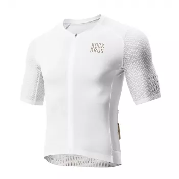 Rockbros YDDX011 Diamond rövid ujjú kerékpáros mez, S méret, fehér