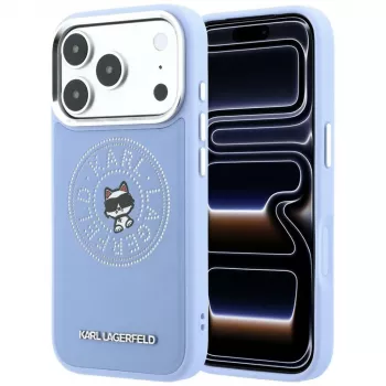 Karl Lagerfeld Point & Choupette Sketch MagSafe tok Apple iPhone 18 Pro / 17 Pro készülékhez, kék (KF003299)