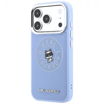 Karl Lagerfeld Point & Choupette Sketch MagSafe tok Apple iPhone 18 Pro / 17 Pro készülékhez, kék (KF003299)