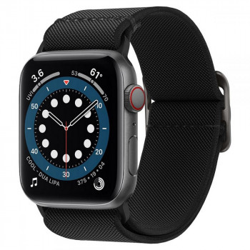 Spigen Fit Lite szíj Apple Watch 4/5/6/7/SE/8/9/Ultra 44/45/49 mm-hez, fekete