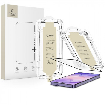 Tech-Protect Quick Set AR+ tükröződésmentes üveg Samsung Galaxy S26 Ultra készülékhez, fekete