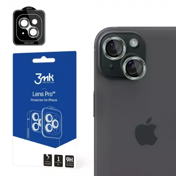 3MK Lens Protection Pro kamerlencse-üveg Apple iPhone 15 Plus készülékhez, alpine green