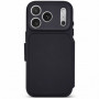 Decoded Textured Silicone Detachable Wallet tok Apple iPhone 18 Pro Max / iPhone 17 Pro Max-hoz, phantom black