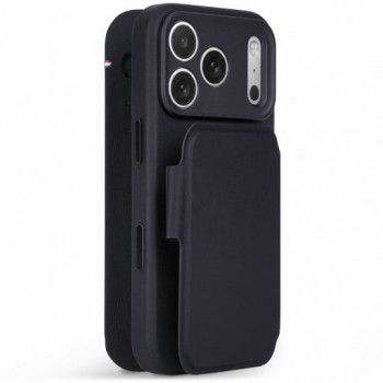 Decoded Textured Silicone Detachable Wallet tok Apple iPhone 18 Pro Max / iPhone 17 Pro Max-hoz, phantom black