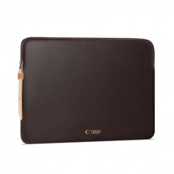 Tech-Protect Fleece Laptop Sleeve 13-14", Chocolate (Brown)