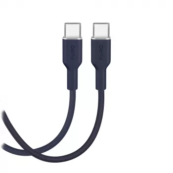 Puro Icon 60W USB-C–USB-C kábel 1,5 m, Navy Blue