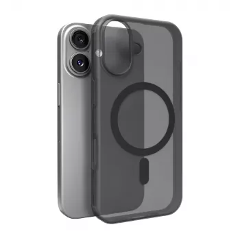 Puro Daylight MagSafe-kompatibilis szilikon tok iPhone 17 készülékhez, áttetsző fekete