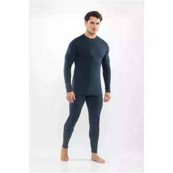 Viking Meriboo Man Set férfi merinó fehérnemű szett, navy, L