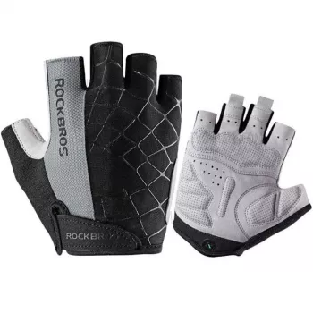 Rockbros S109GR kerékpáros kesztyű, L méret, szürke