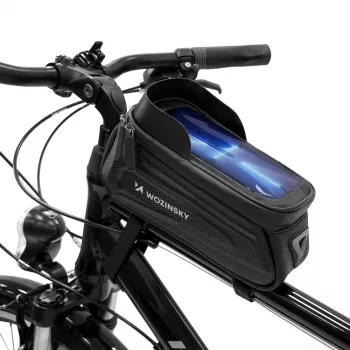 Wozinsky WBB28BK kerékpáros váztáska telefontokkal, 1,7 l, fekete