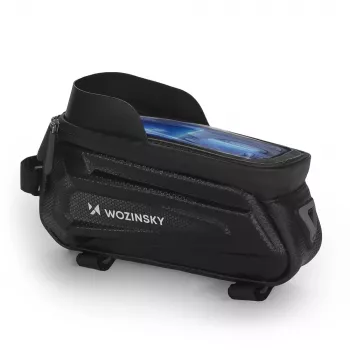 Wozinsky WBB28BK kerékpáros váztáska telefontokkal, 1,7 l, fekete