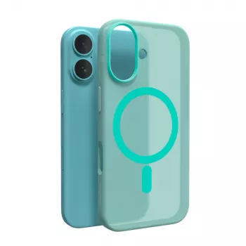 Puro Daylight MagSafe szilikon tok iPhone 16-hoz, zöld