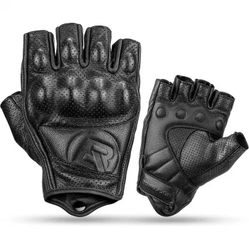 Rockbros 16220006003 műbőr motoros kesztyű, L méret, fekete