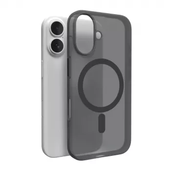 Puro Daylight MagSafe szilikon tok iPhone 16 Plus-hoz, fekete
