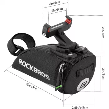 Rockbros C28 kerékpáros nyeregtáska, fekete