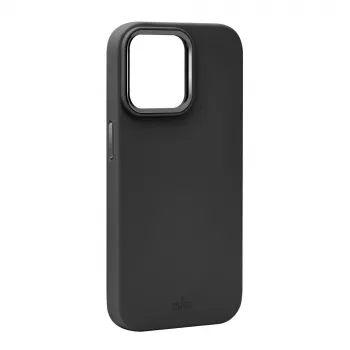 Puro Icon Mag Pro MagSafe szilikon tok Apple iPhone 15 Pro Max-hoz, fekete