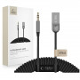 Tech-Protect Ultraboost AU04 Bluetooth 6.0 audioadapter AUX 3,5 mm-rel, szürke