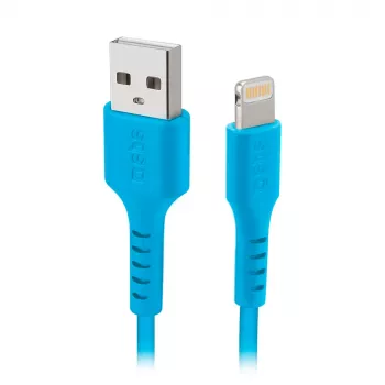SBS TECABLEUSBIP589A USB-A–Lightning kábel, 1 m, kék