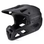 Wozinsky full-face kerékpáros sisak levehető napellenzővel, 60-62 cm, fekete