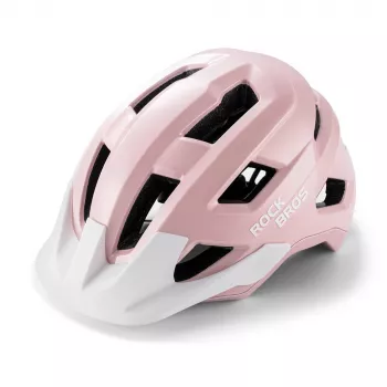 Rockbros LK-67 ifjúsági kerékpáros sisak levehető napellenzővel 54–58 cm, rózsaszín